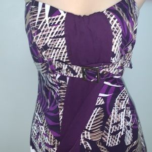 EUC cocktail dress purple small S Italian